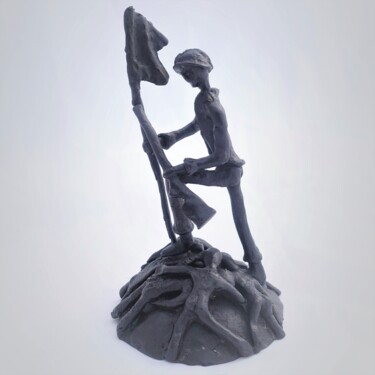 Sculpture titled "Victoire" by Didier Fournier, Original Artwork, Bronze