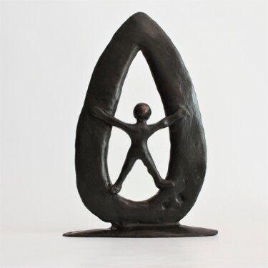 Sculpture intitulée "Entrée (n°178)" par Didier Fournier, Œuvre d'art originale, Bronze