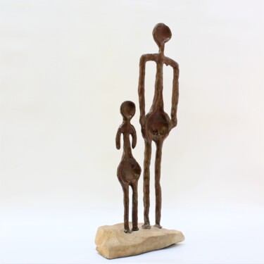 Sculpture intitulée "Portrait de famille…" par Didier Fournier, Œuvre d'art originale, Bronze