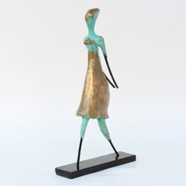 Sculpture intitulée "Marcheuse (n° 353)" par Didier Fournier, Œuvre d'art originale, Bronze