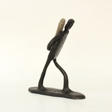 Sculpture intitulée "L’homme qui porte (…" par Didier Fournier, Œuvre d'art originale, Bronze