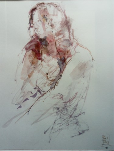 Dessin intitulée "Sans titre" par Didier Gilliers, Œuvre d'art originale, Aquarelle