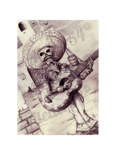 Drawing titled "Mexicoooo...." by Atelier54, Original Artwork, Conté