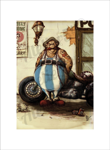 Drawing titled "Obelix" by Atelier54, Original Artwork, Other