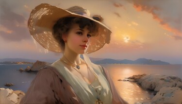 Digital Arts titled "An Italian Portrait" by Didier Pistol, Original Artwork, AI generated image