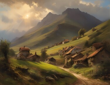 Digital Arts titled "Somewhere in the mo…" by Didier Pistol, Original Artwork, AI generated image