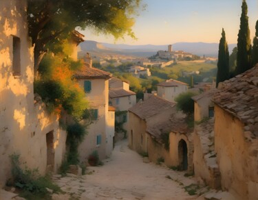 "J'adore la Provence" başlıklı Dijital Sanat Didier Pistol tarafından, Orijinal sanat, AI tarafından oluşturulan görüntü