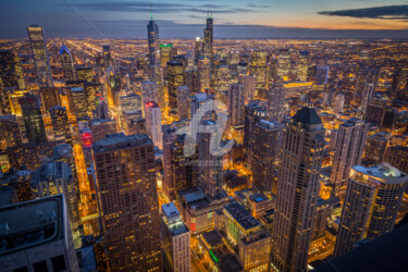 Photography titled "Chicago 5328" by Didier Steyaert, Original Artwork, Digital Photography Mounted on Other rigid panel