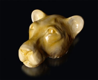 Sculpture intitulée "Lionne" par Didier Cayet, Œuvre d'art originale