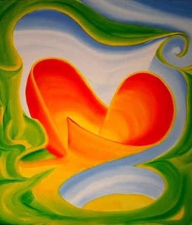Peinture intitulée "Coeur" par Didier Da Ré, Œuvre d'art originale