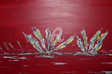 Peinture intitulée "Ciel et mer rouge" par Didier Duclos, Œuvre d'art originale, Acrylique