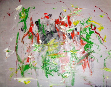 Pittura intitolato "abstrait-acrylique-…" da Didier Duclos, Opera d'arte originale, Acrilico