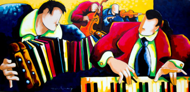 Malerei mit dem Titel "Ritmo tanguero." von Didier Franco, Original-Kunstwerk, Acryl