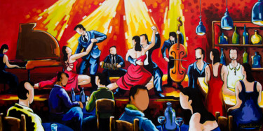 Painting titled "Tango" by Didier Franco, Original Artwork, Acrylic