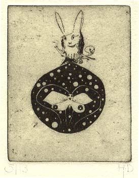 Druckgrafik mit dem Titel "Le prince des pimpe…" von Didier Hamey, Original-Kunstwerk, Gravur