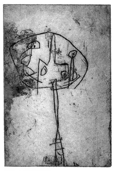 Impressões e gravuras intitulada "arbre cocon" por Didier Hamey, Obras de arte originais, Água forte