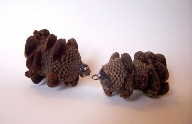 Sculpture intitulée "Couple de Crochetas…" par Didier Hamey, Œuvre d'art originale, Bois