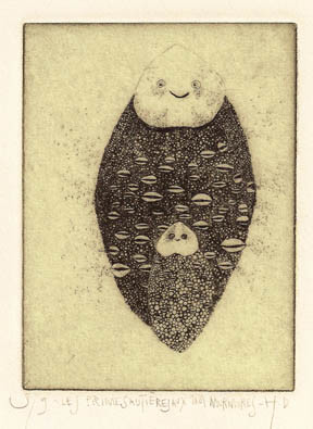 Printmaking titled "Les primesautières…" by Didier Hamey, Original Artwork, Engraving