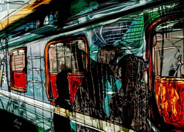 L'amour est la suprême puissance du cœur Peinture intitulée "L'amour est la supr…" par Hendi, Œuvre d'art originale, Acrylique