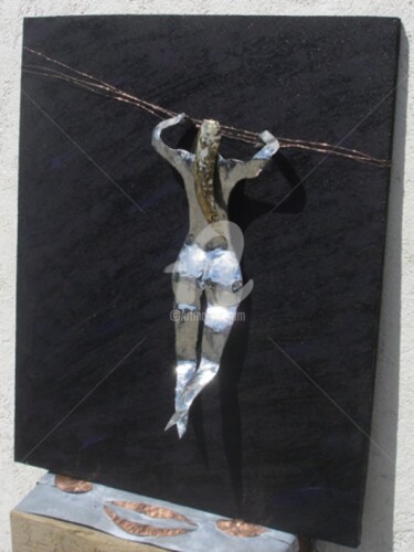 Sculpture intitulée "Ligne de vie" par Gepo, Œuvre d'art originale, Métaux