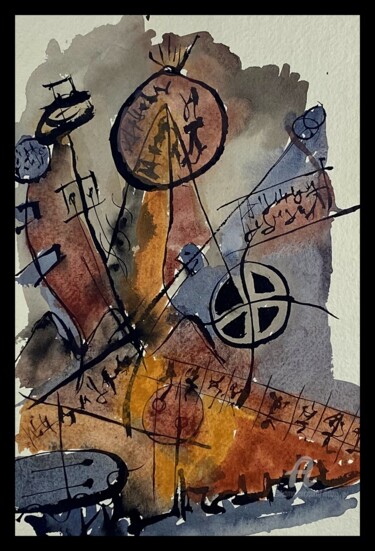 Картина под названием "acrylique 56" - Didou, Подлинное произведение искусства, Акрил