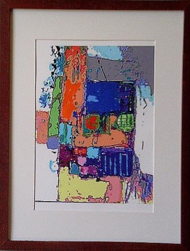 Painting titled "monotype 1" by Didou, Original Artwork, Oil