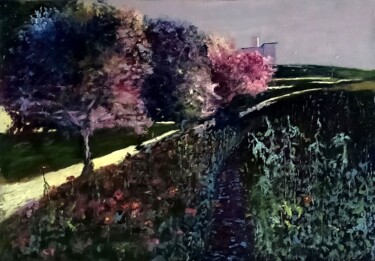 Pintura intitulada "Primavera in castel…" por Didy, Obras de arte originais, Óleo