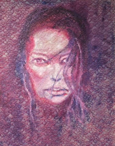 Картина под названием "Red" - Didy, Подлинное произведение искусства, Масло Установлен на Деревянная рама для носилок