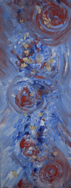 Malerei mit dem Titel "Wirbelwind" von Regina Dirks, Original-Kunstwerk, Acryl