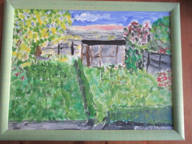 Картина под названием "My garden" - Diederik Dewitte, Подлинное произведение искусства, Акрил