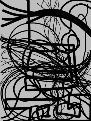 Digital Arts titled "Wire drawing." by Diego Calvo García, Original Artwork, 2D Digital Work