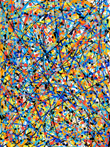 Arts numériques intitulée "Confetti." par Diego Calvo García, Œuvre d'art originale, Travail numérique 2D
