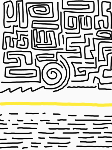 Arts numériques intitulée "Labyrinth of illusi…" par Diego Calvo García, Œuvre d'art originale, Travail numérique 2D