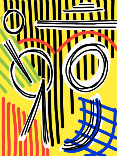 「Scarecrow with mono…」というタイトルのデジタルアーツ Diego Calvo Garcíaによって, オリジナルのアートワーク, 2Dデジタルワーク