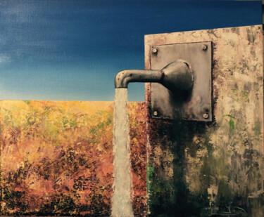 "Agua" başlıklı Tablo Diego Pérez Carpeño tarafından, Orijinal sanat, Akrilik Ahşap Sedye çerçevesi üzerine monte edilmiş