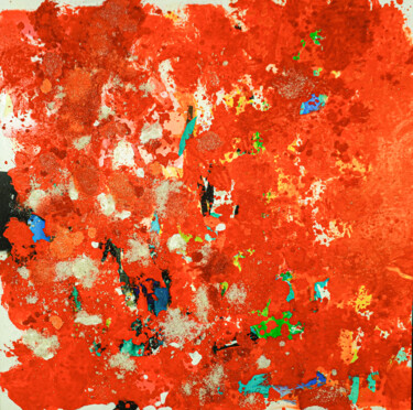 Pintura titulada "rojo" por Diego Ponce, Obra de arte original, Acrílico