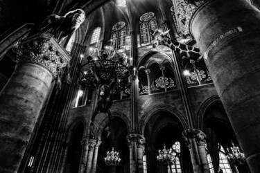 Fotografia intitolato "Party in Notre Dame" da Diego Stamato, Opera d'arte originale, Fotografia manipolata