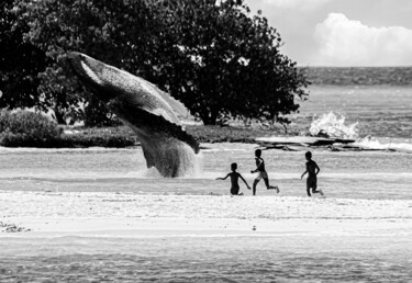 제목이 "Whale Island"인 사진 Diego Stamato로, 원작, 조작된 사진