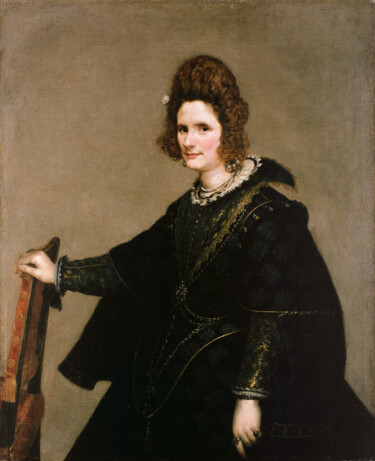 Painting titled "Portrait of a Lady" by Diego Velázquez, Original Artwork, Oil