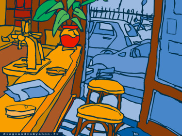 Zeichnungen mit dem Titel "Montmartre3.jpeg" von Diego, Original-Kunstwerk
