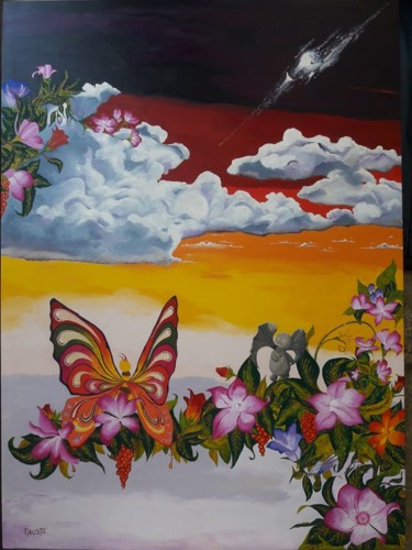 Painting titled "para el recuerdo" by Fausto, Original Artwork, Oil