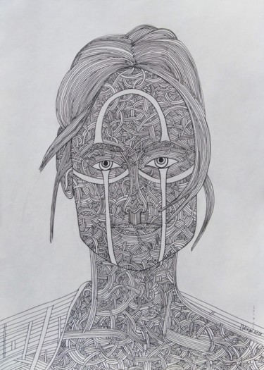 Drawing titled "Diane" by Diego, Original Artwork, Ballpoint pen