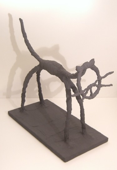 Sculpture titled "andalusische Katze" by Diekrempls, Original Artwork, Mixed Media