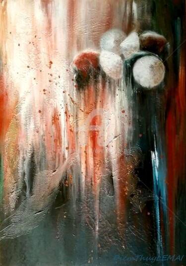 Schilderij getiteld "Pleine saison" door Diem-Thuy Le Mai, Origineel Kunstwerk, Acryl