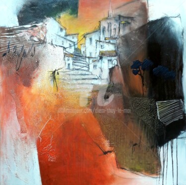 Malerei mit dem Titel "Andalousie hors sai…" von Diem-Thuy Le Mai, Original-Kunstwerk, Acryl