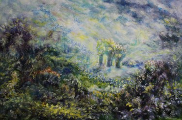 flowery Malerei mit dem Titel "flowery" von Dieter (Paul Albert) Fiebelkorn, Original-Kunstwerk, Öl