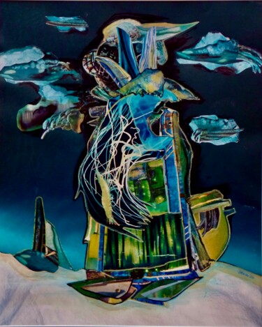 Pintura titulada "Donnergott" por Dieter Stockmann, Obra de arte original, Acrílico