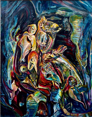 Painting titled "vertraute Zuflucht" by Dieter Stockmann, Original Artwork, Acrylic