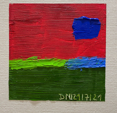 Malerei mit dem Titel "Quadrata Nr.23 | Or…" von Dietmar Meinhardt (MeinhardtART), Original-Kunstwerk, Öl Auf Karton montiert