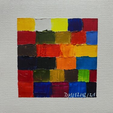 Картина под названием "Quadrata Nr.55 | Or…" - Dietmar Meinhardt (MeinhardtART), Подлинное произведение искусства, Масло Уст…